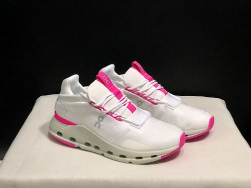 On running cloudnova white pink
