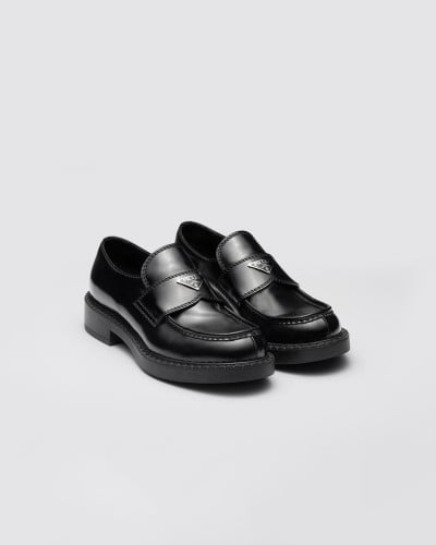 Prada black leather