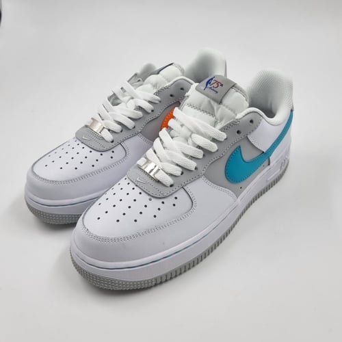Nike Air Force 1 White Turquoise Blue