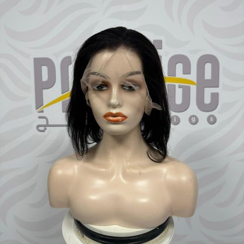 باروكة شعر طبيعي 10 انش اماميه دانتيل مدرجة