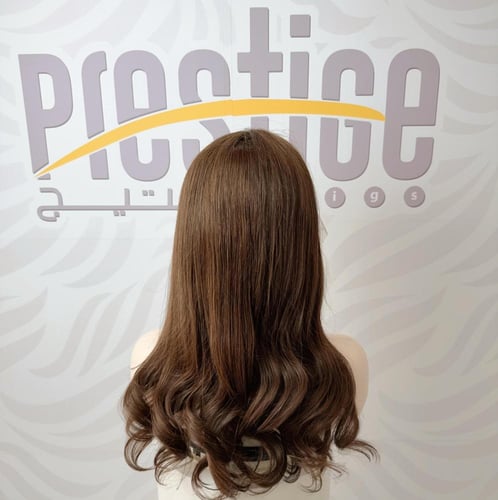 باروكة شعر طبيعي 20 انش جذور اماميه فروه دانتيل لو...