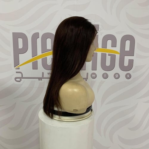 باروكة شعر طبيعي 16 انش جذور اماميه فروه دانتيل لو...