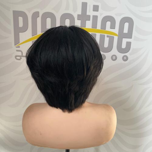 باروكة بوي بغرة لون اسود