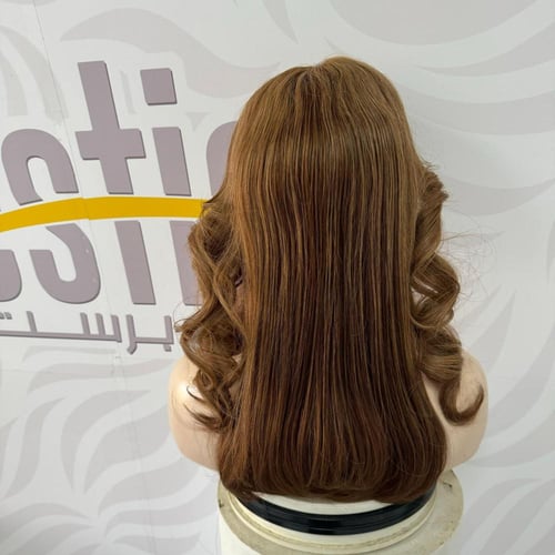 باروكة شعر طبيعي 16 انش جذور اماميه فروه دانتيل لو...