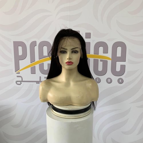 باروكة شعر طبيعي 18 انش اماميه دانتيل بغره