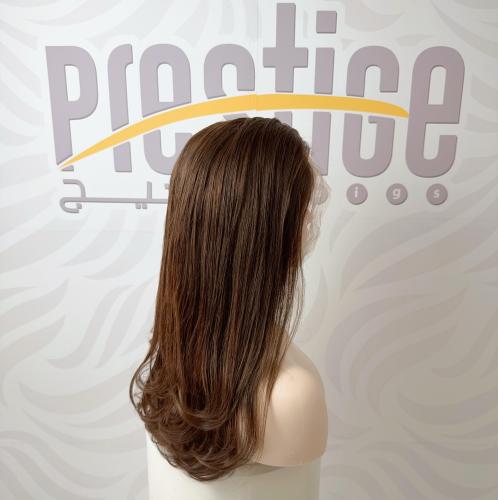 باروكة شعر طبيعي 18 انش جذور اماميه فروه دانتيل لو...