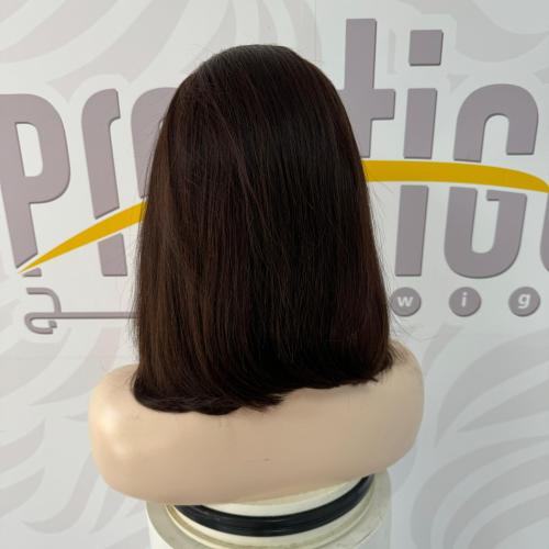 باروكه شعر طبيعي 10 انش جذور اماميه فروه حرير بني