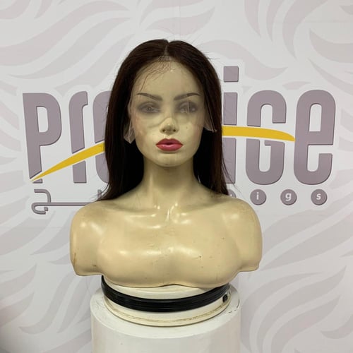 باروكة شعر طبيعي 12 انش جذور اماميه فروه دانتيل لو...