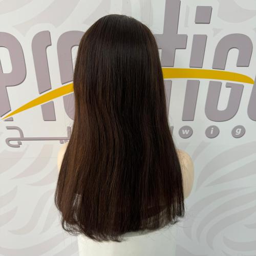 باروكه شعر طبيعي 18 انش جذور كامله فروه حرير