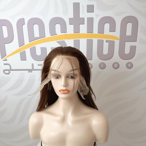 باروكة شعر طبيعي 14 انش جذور اماميه فروه دانتيل لو...