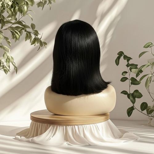 باروكه شعر طبيعي 10 انش جذور اماميه فروه دانتيل لو...