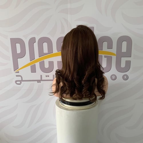 باروكة شعر طبيعي 16 انش جذور اماميه فروه دانتيل بف...