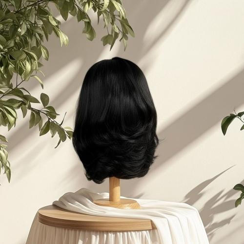 باروكة شعر طبيعي 10 انش اماميه دانتيل مدرجة