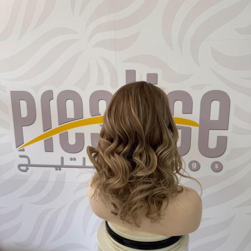 باروكة شعر طبيعي 16 انش جذور اماميه فروة دانتيل لو...