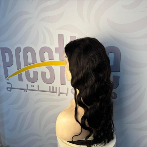 باروكة شعر طبيعي 18 انش جذور كامله فروه دانتيل ويف...