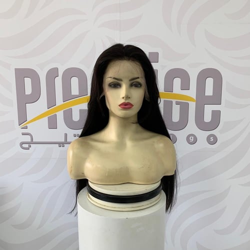 باروكة شعر طبيعي 22 انش اماميه دانتيل بغره