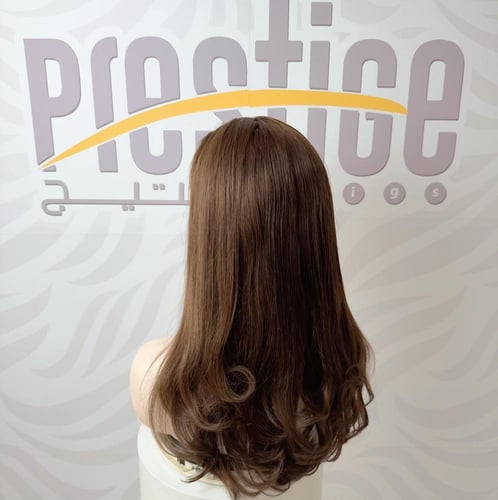 باروكة شعر طبيعي 20 انش جذور اماميه فروه دانتيل لو...