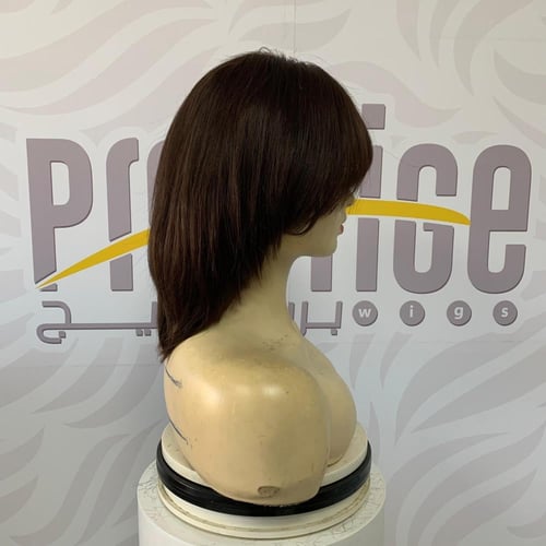 باروكة بوي بغرة لون بني