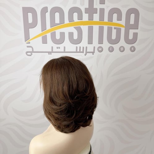 باروكة شعر طبيعي 10 انش جذور اماميه فروه دانتيل لو...