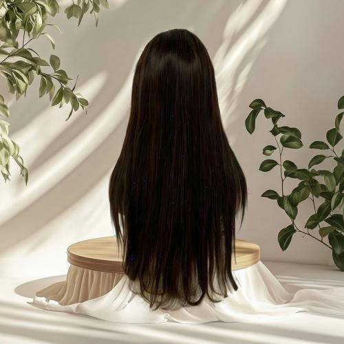 باروكة شعر طبيعي 20 انش جذور اماميه فروه دانتيل لو...