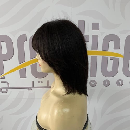 باروكة بوي بغرة لون اسود