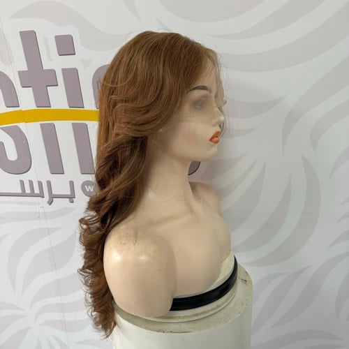 باروكة شعر طبيعي 22 انش جذور اماميه فروه دانتيل لو...