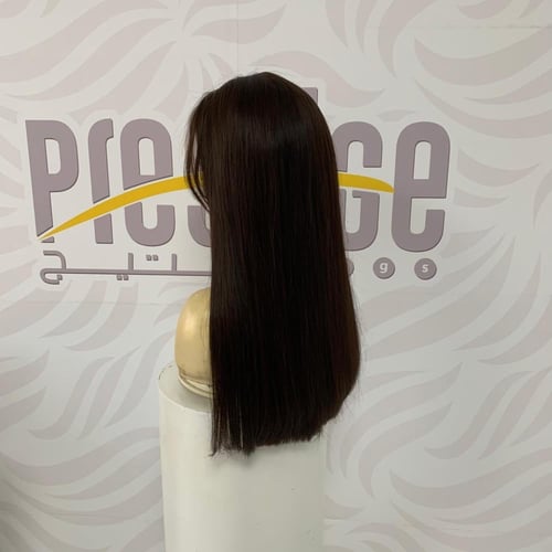 باروكة شعر طبيعي 20 انش اماميه دانتيل بغره