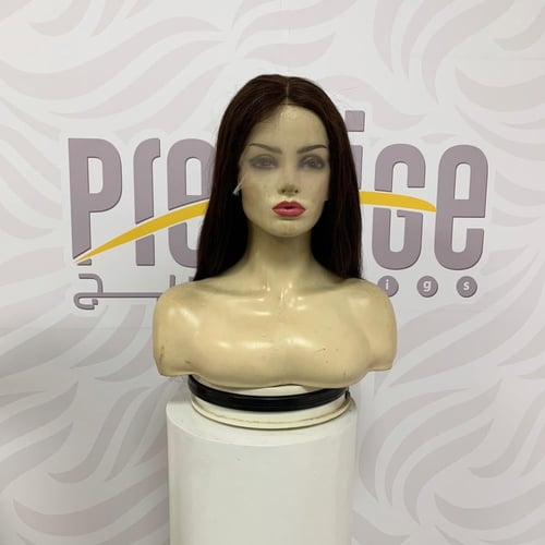 باروكة شعر طبيعي 16 انش جذور اماميه فروه دانتيل لو...