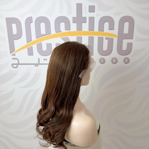 باروكة شعر طبيعي 20 انش جذور اماميه فروه دانتيل لو...