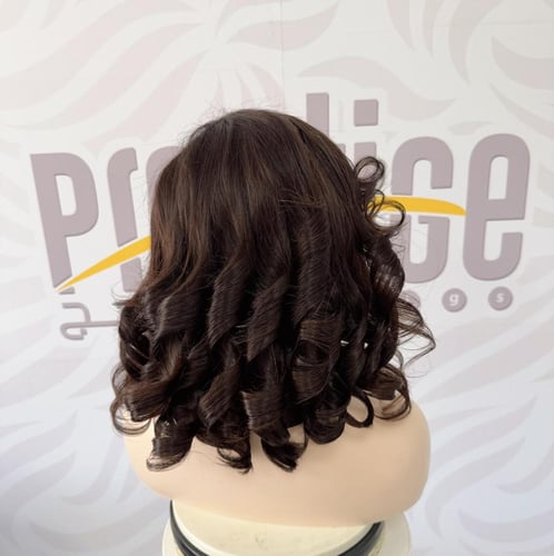 باروكة شعر طبيعي 16 انش جذور اماميه فروه دانتيل بف...