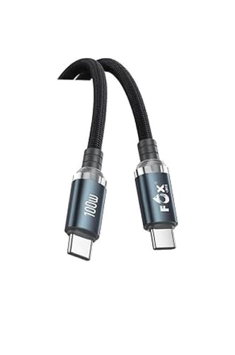 كابل شحن فائق السرعة تايب سي - تايب سي من FOX CORE...