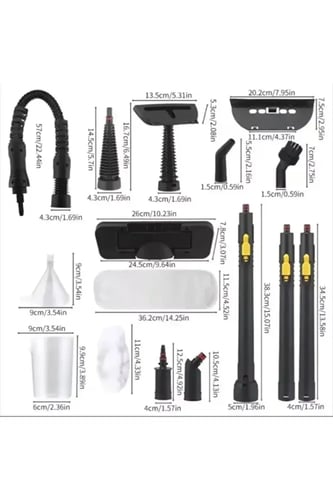 Denx منظف ​​بخاري بقوة 1200 واط وضغط تشغيل 300 كيل...