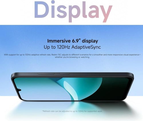 جوال ريدمي نوت 15C شبكة الجيل الخامس 5G ذاكرة رام...