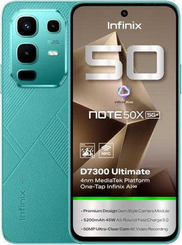 موبايل نوت 50x 5G+ ‏بذاكرة رام 16 جيجابايت (8+8) و...