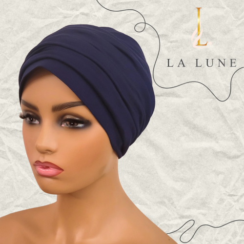 Navy blue half cap