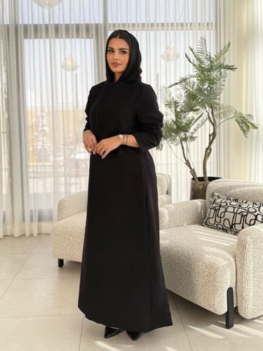 بليزر مترفه بقماش كريب الاناقة مبطن شك لولو اسود