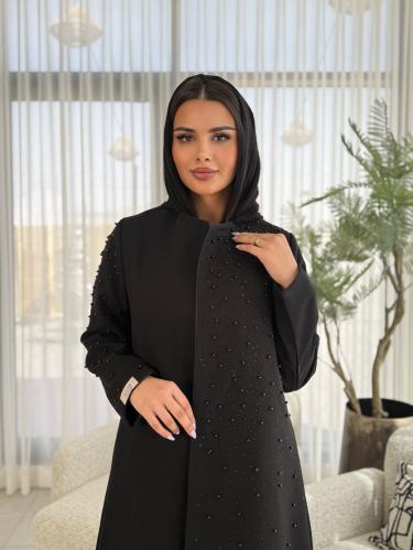 بليزر مترفه بقماش كريب الاناقة مبطن شك لولو اسود