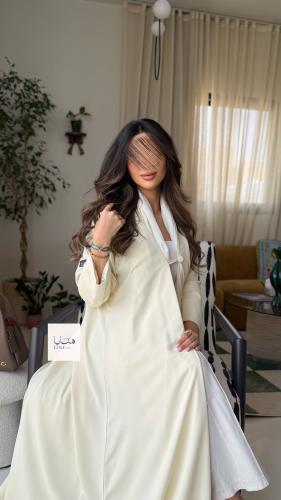 عباية رهف كلوش بقماش كريب احساس سكري