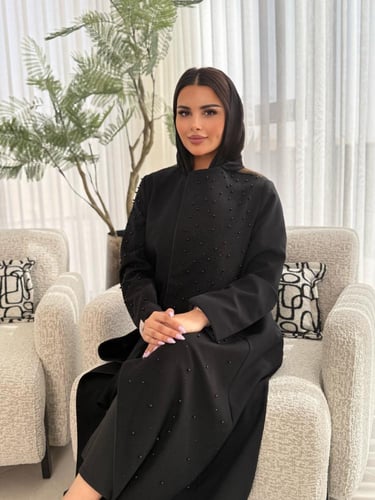 بليزر مترفه بقماش كريب الاناقة مبطن شك لولو اسود