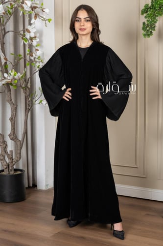 عباية شتوي قطيفة كم كسرات