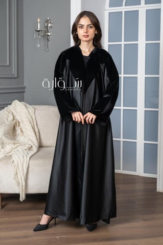 عباية شتوي استريت تدخيلات قطيفة