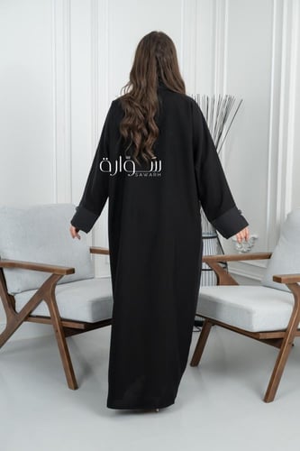 عباية قطري تدخيله اسود زرار