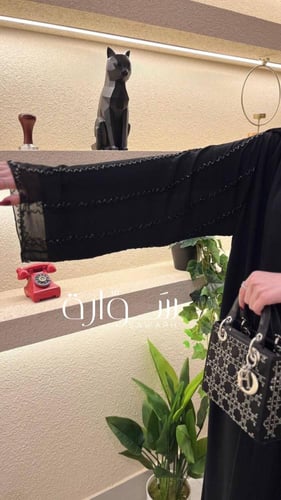 عباية كرستال شيفون كامل