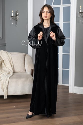 عباية شتوي قلاب قطيفة تدخيلات تفته