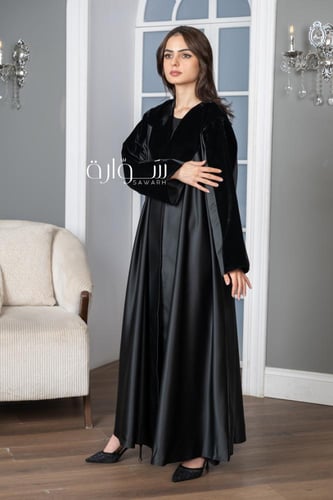 عباية شتوي استريت تدخيلات قطيفة