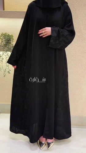 عباية نص كلوش جاكار - جوانب وكم