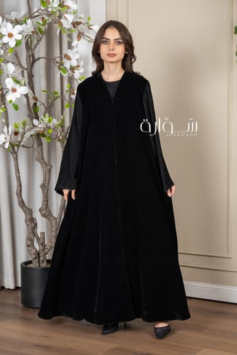 عباية شتوي قطيفة كم كسرات