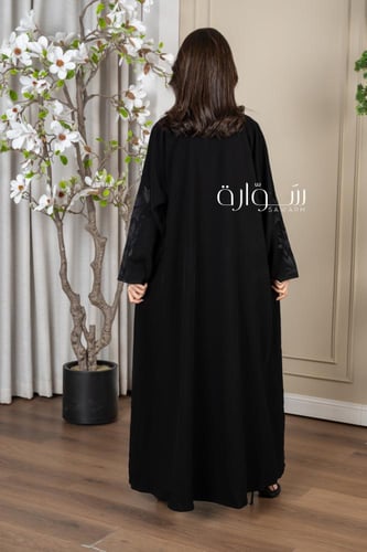 عباية استريت تطريز كم وامام