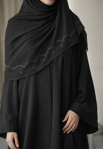 طرحة مطرزة راقية