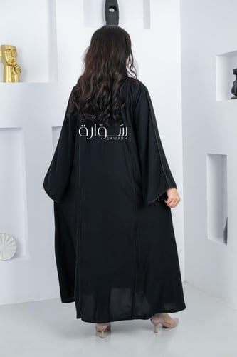 عباية استريت بكم مربع وتفاصيل كريستال